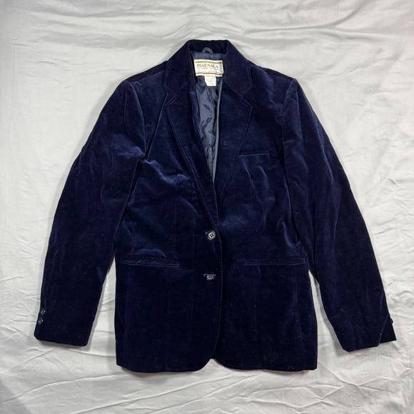 Marsala Jackets & Blazers - Marsala Velvet Blazer Navy Blue Fine Fashion Sportswear Size 11/12